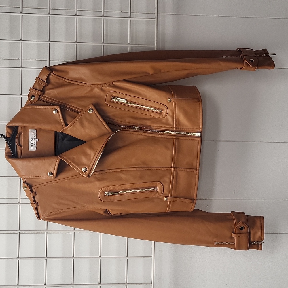 House of CB Camel FAUX Jacket, SIZE S - Picture 2 of 10